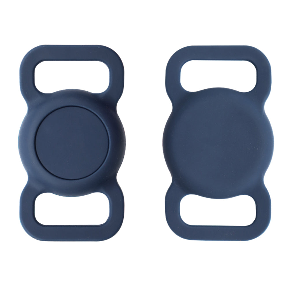 Protective Sleeve for AirTag Pet Collar Anti-lost Bluetooth Tracker Silicone Case - Black Protective Sleeve for AirTag Pet Collar Anti-lost Bluetooth Tracker Silicone Case - Black